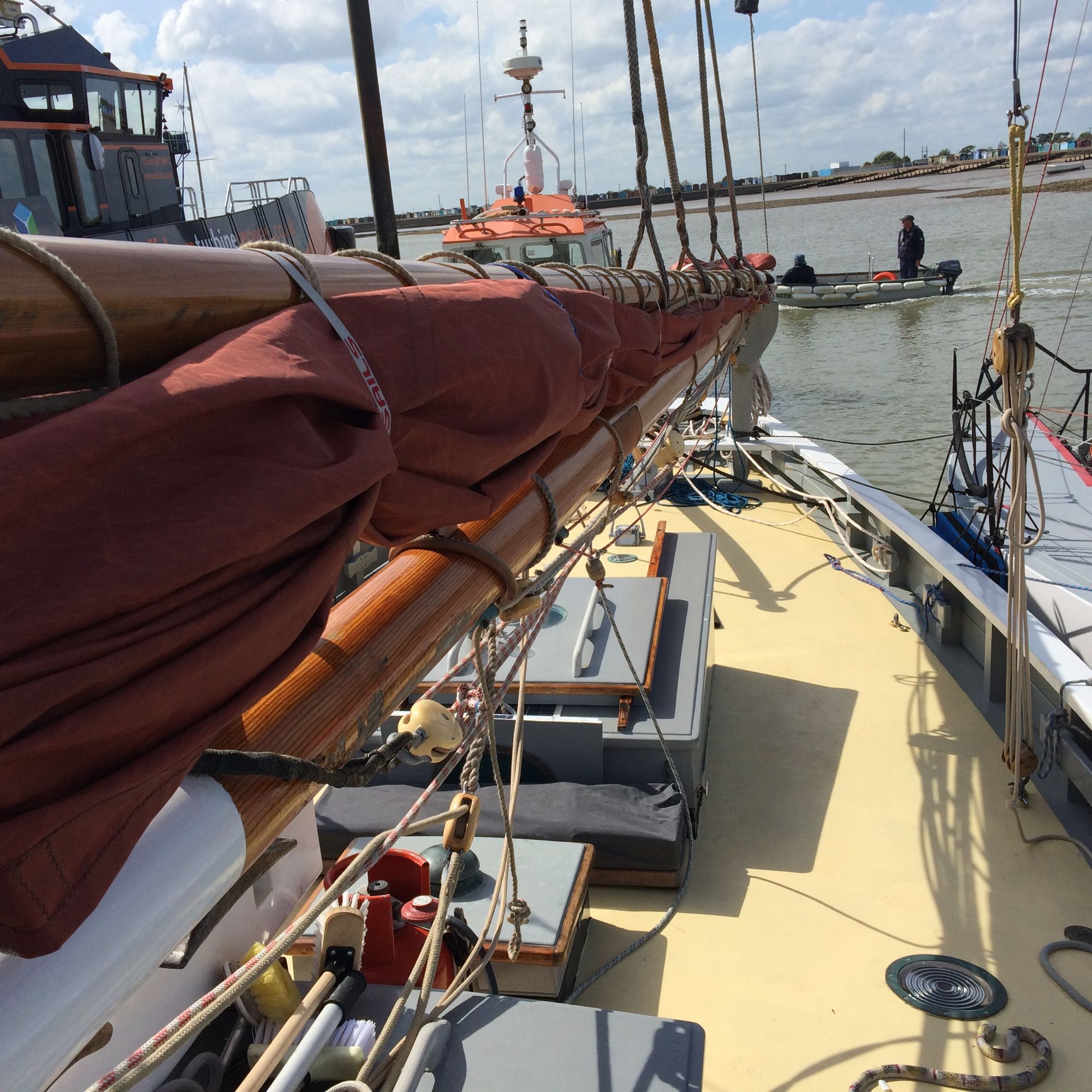 mainsail bent on